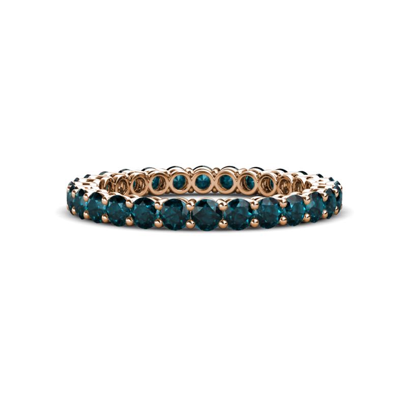 Tiffany 2.40 mm London Blue Topaz Eternity Band 