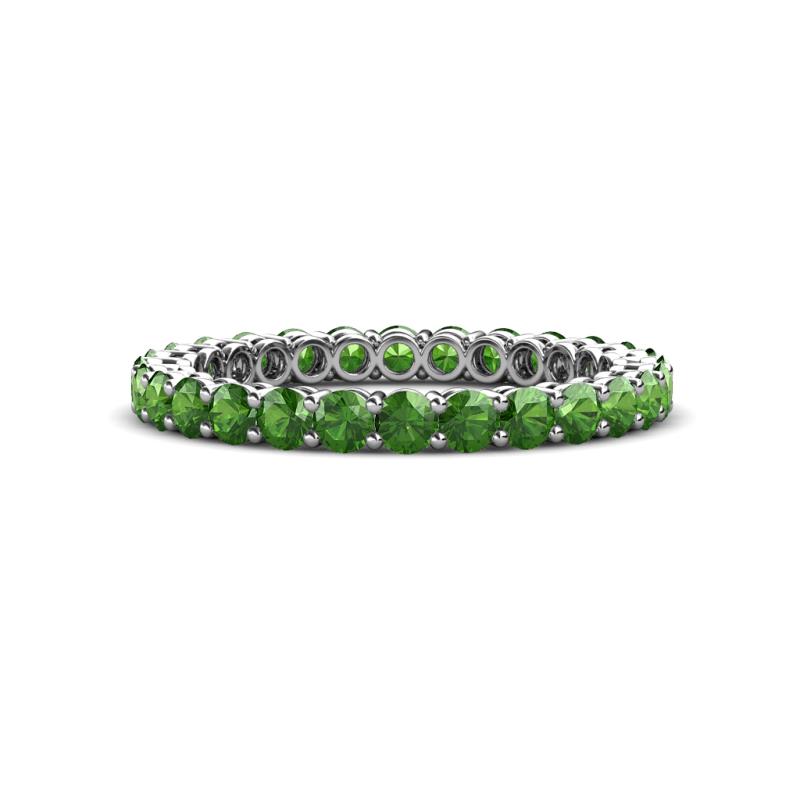 Tiffany 2.40 mm Green Garnet Eternity Band 