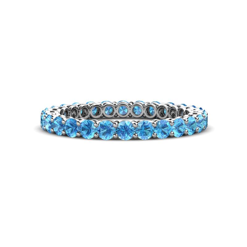Tiffany 2.40 mm Blue Topaz Eternity Band 