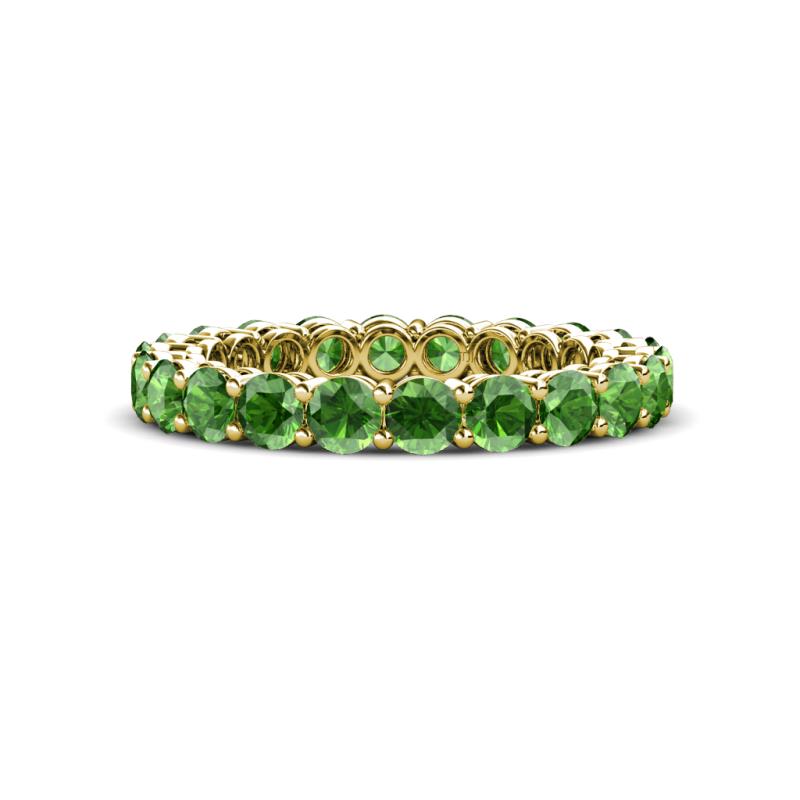 Tiffany 3.00 mm Green Garnet Eternity Band 