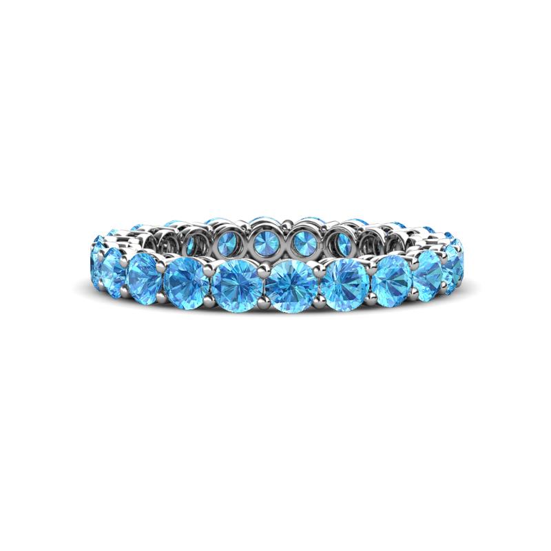 Tiffany 3.00 mm Blue Topaz Eternity Band 