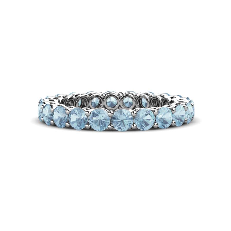 Tiffany 3.00 mm Aquamarine Eternity Band 