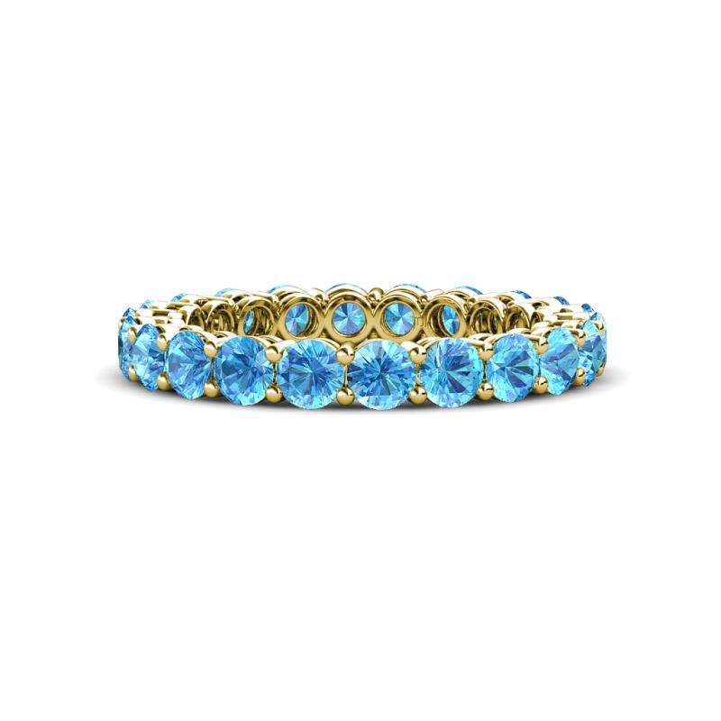 Tiffany 3.00 mm Blue Topaz Eternity Band 