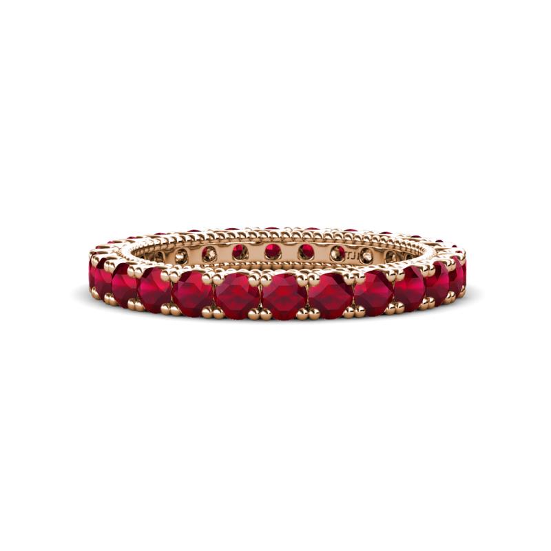 Ellen 2.70 mm Ruby Eternity Band 