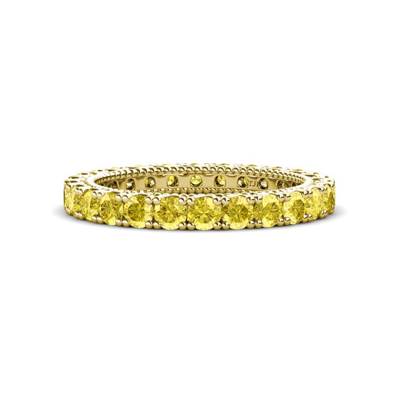 Ellen 2.70 mm Yellow Sapphire Eternity Band 