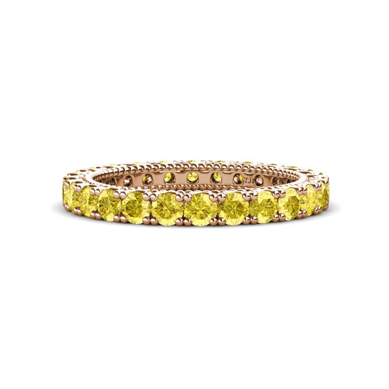 Ellen 2.70 mm Yellow Sapphire Eternity Band 