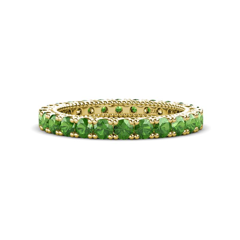 Ellen 2.70 mm Green Garnet Eternity Band 