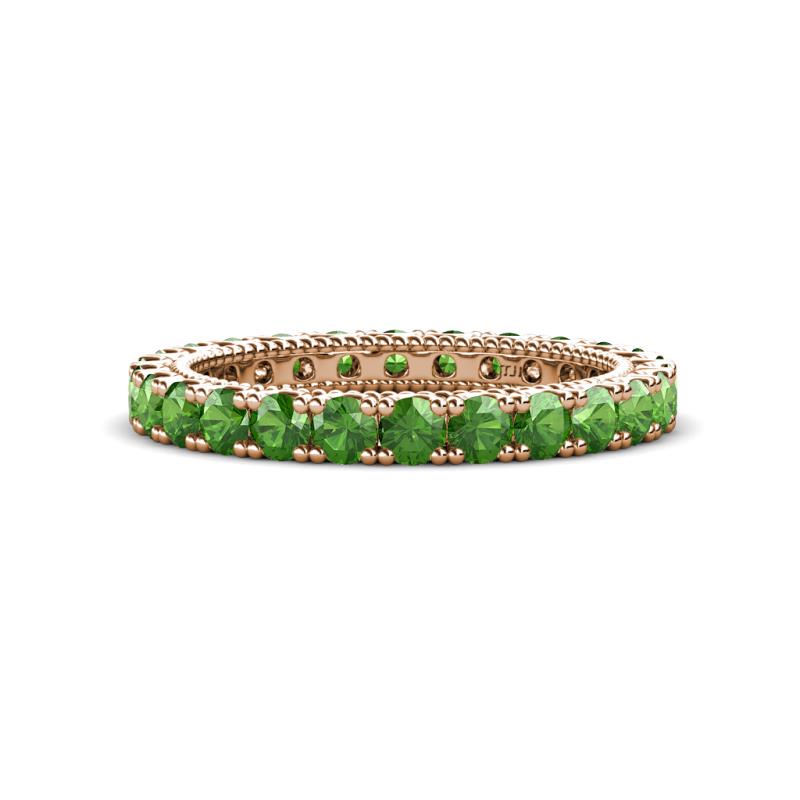 Ellen 2.70 mm Green Garnet Eternity Band 