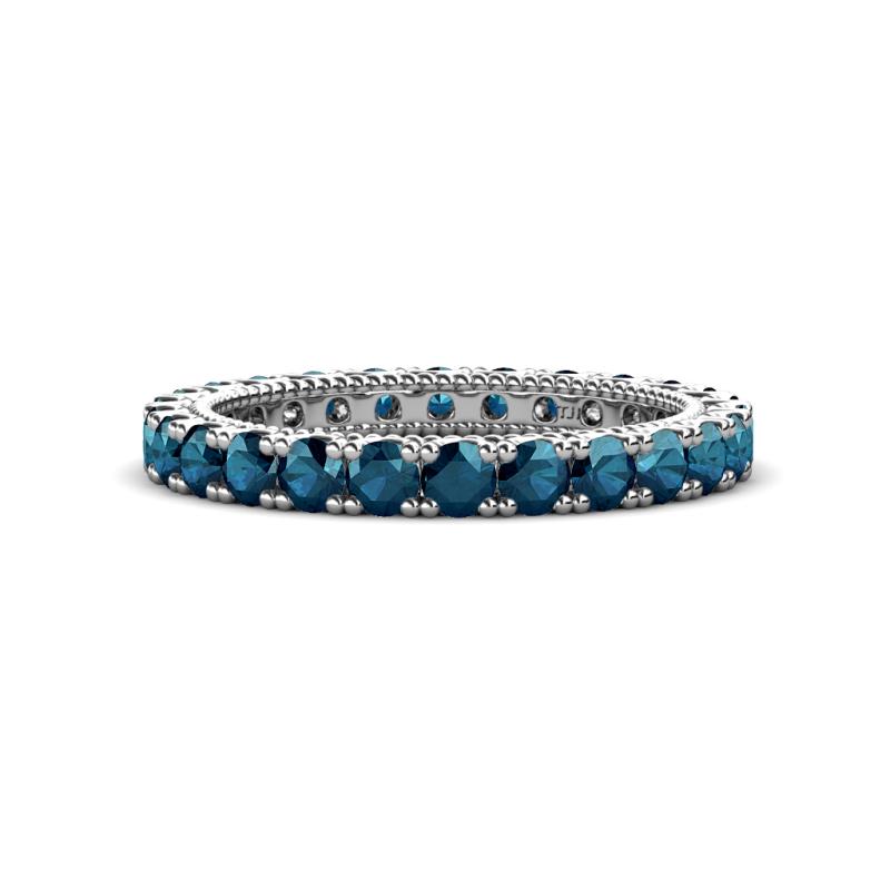 Ellen 2.70 mm Blue Diamond Eternity Band 