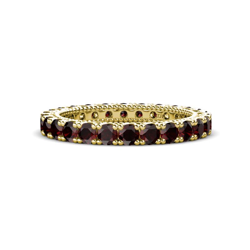 Ellen 2.70 mm Red Garnet Eternity Band 