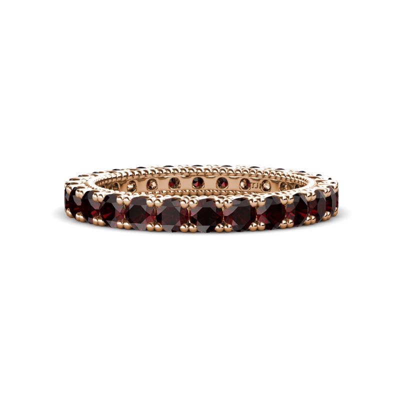 Ellen 2.70 mm Red Garnet Eternity Band 