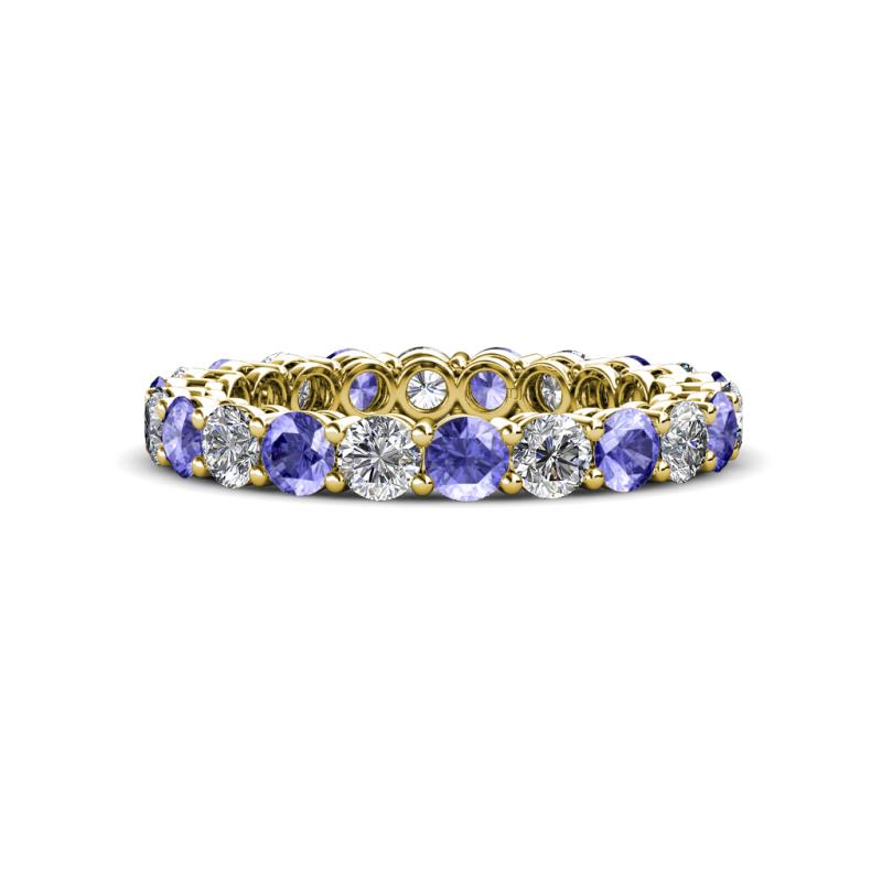 Tiffany 3.00 mm Tanzanite and Diamond Eternity Band 