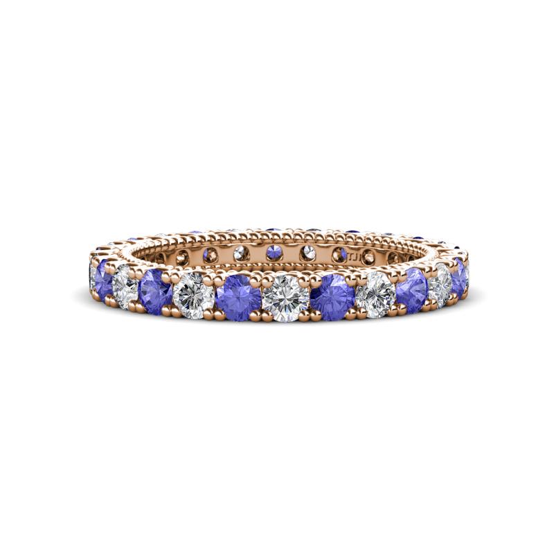 Ellen 2.70 mm Tanzanite and Diamond Eternity Band 