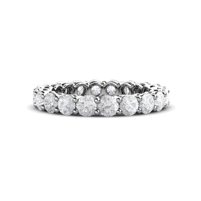 Tiffany 3.40 mm White Sapphire Eternity Band 