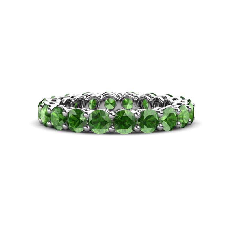 Tiffany 3.40 mm Green Garnet Eternity Band 