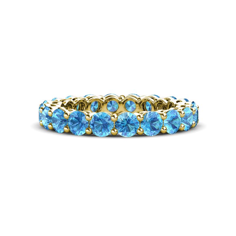 Tiffany 3.40 mm Blue Topaz Eternity Band 