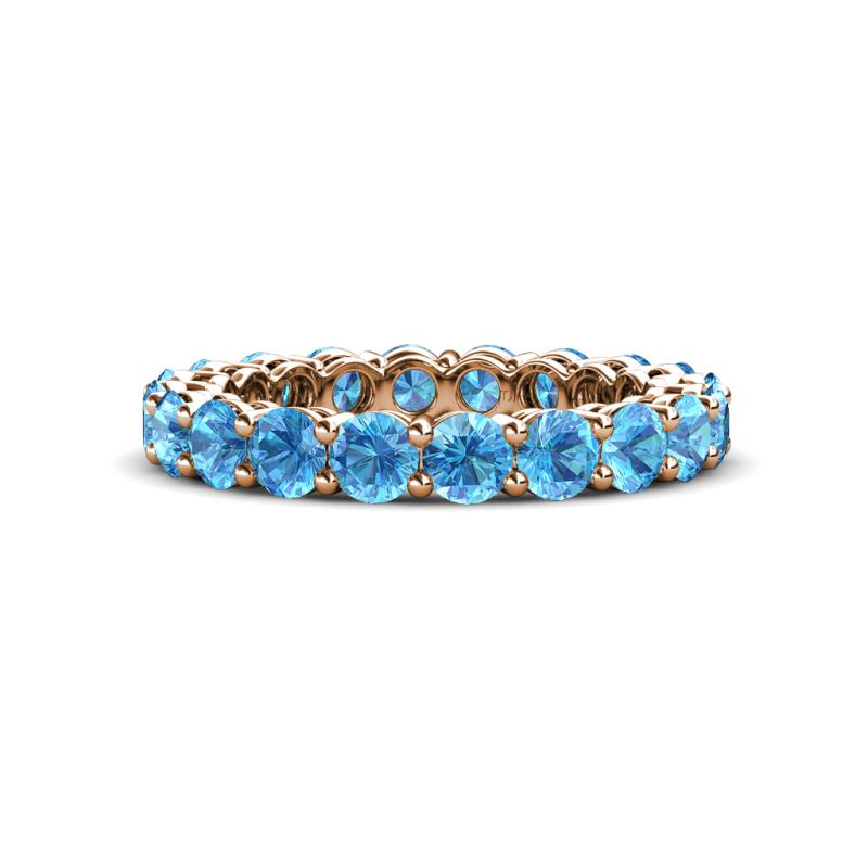 Tiffany 3.40 mm Blue Topaz Eternity Band 