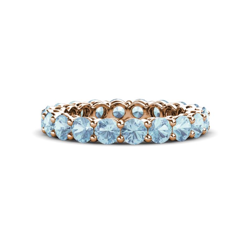 Tiffany 3.40 mm Aquamarine Eternity Band 