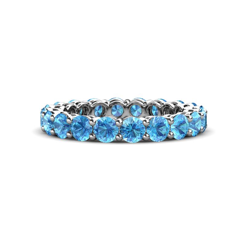 Tiffany 3.40 mm Blue Topaz Eternity Band 