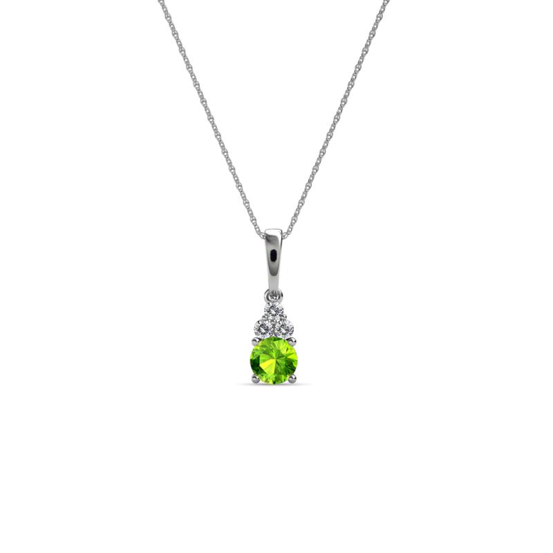 Ofra Round Peridot and Diamond Pendant 