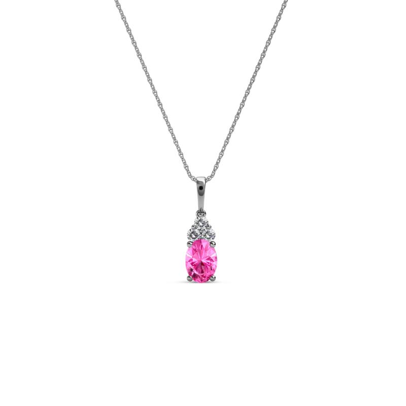 Clarice Pink Sapphire and Diamond Pendant 