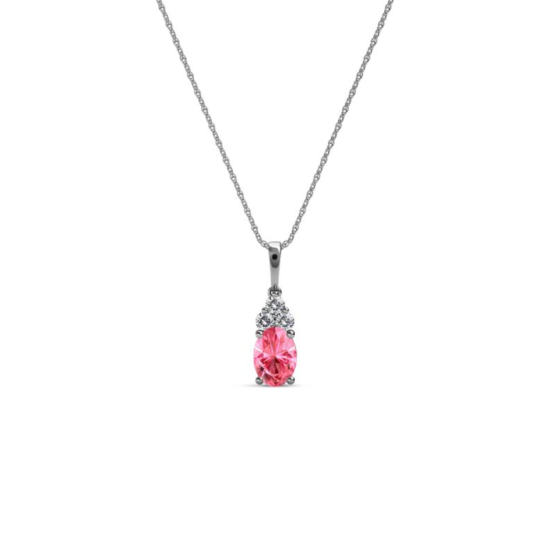Clarice Pink Tourmaline and Diamond Pendant 