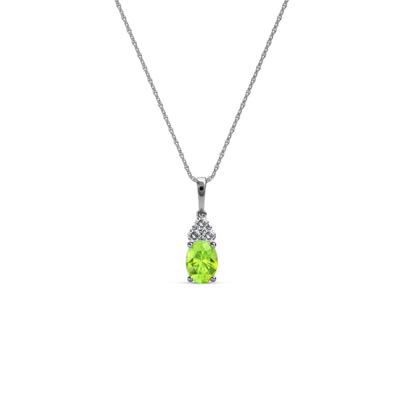 Clarice Peridot and Diamond Pendant 