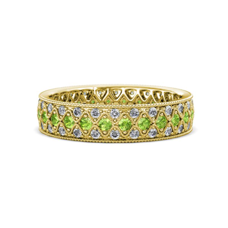 Cailyn Peridot Three Row Eternity Band 