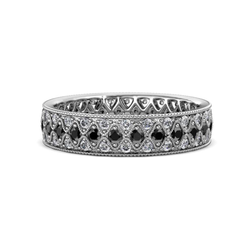 Cailyn Black Diamond Three Row Eternity Band 