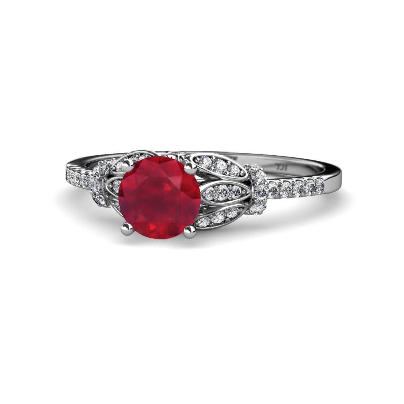 Katelle Desire Ruby and Diamond Engagement Ring 