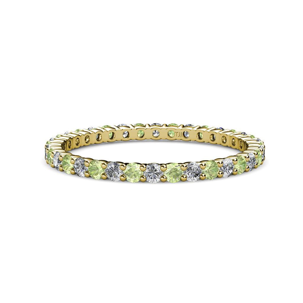 Joyce 2.00 mm Peridot and Lab Grown Diamond Eternity Band 