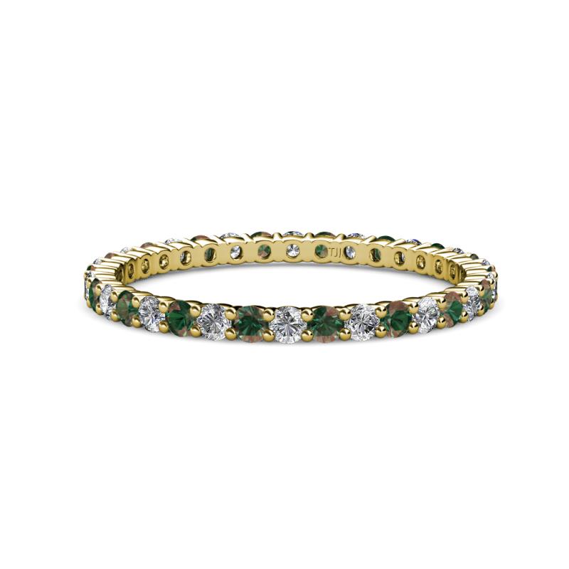 Joyce 2.00 mm Lab Grown Diamond and Lab Created Alexandrite Eternity Band 