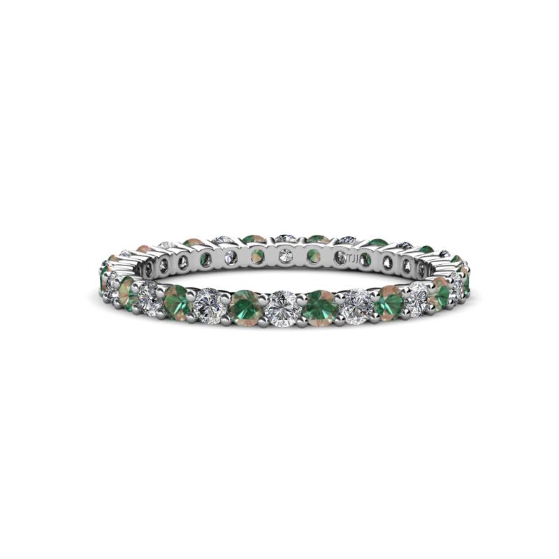 Joyce 2.30 mm Created Alexandrite and Lab Grown Diamond Eternity Band 