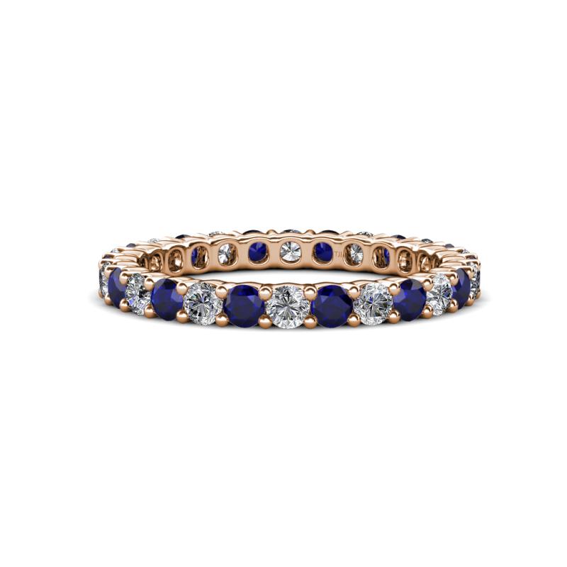 Joyce 2.70 mm Blue Sapphire and Lab Grown Diamond Eternity Band 