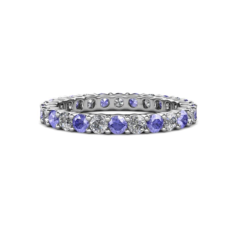 Joyce 3.00 mm Tanzanite and Lab Grown Diamond Eternity Band 