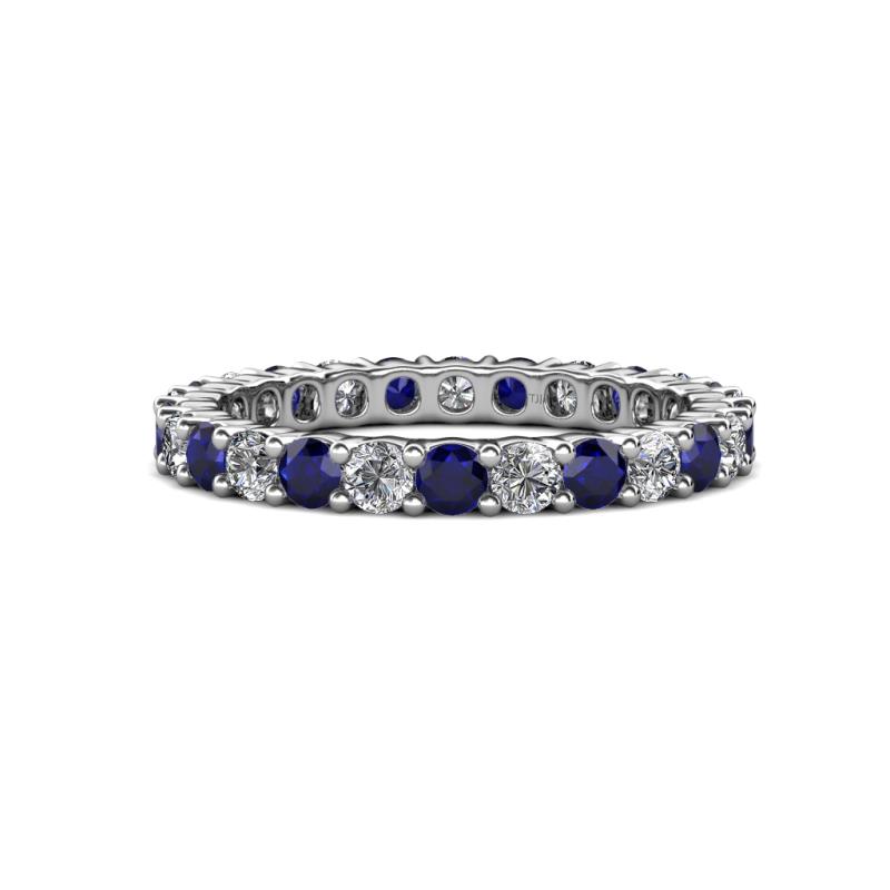 Joyce 3.00 mm Blue Sapphire and Lab Grown Diamond Eternity Band 