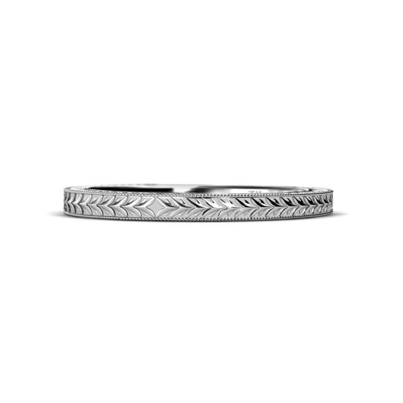 Aine Engraved Wedding Band 