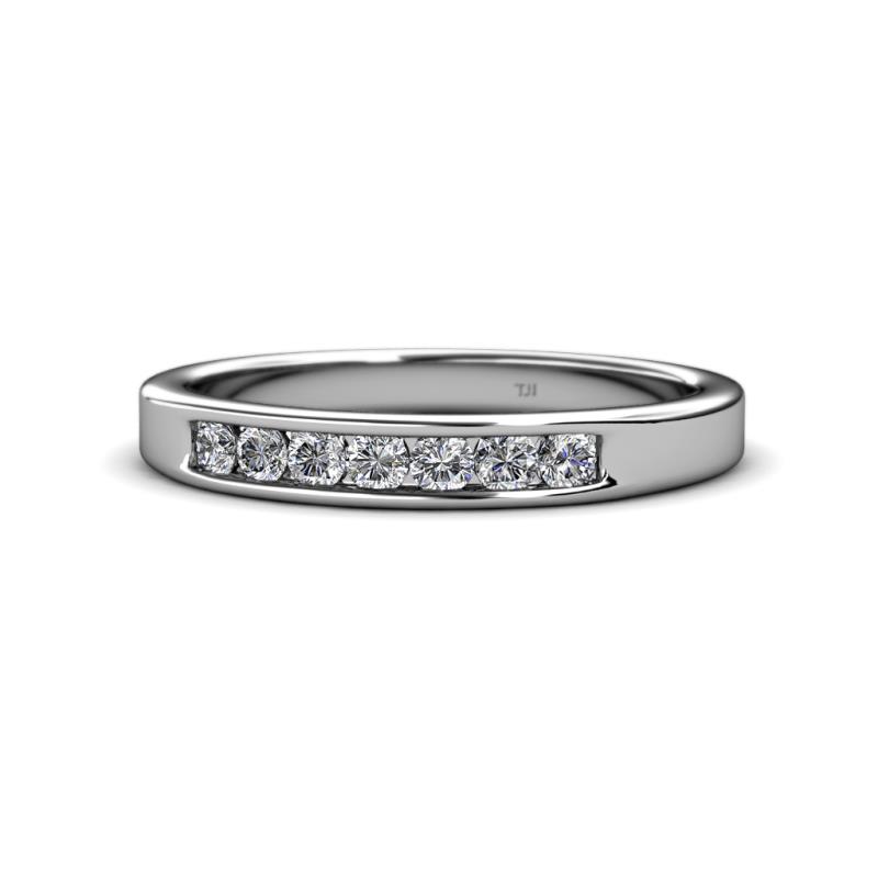 Kathiryn 2.70 mm Lab Grown Diamond 7 Stone Wedding Band 