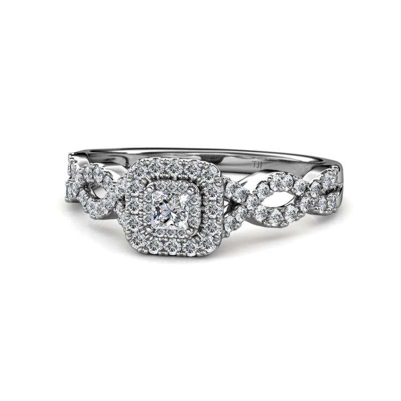 Eyana Prima Diamond Infinity Halo Engagement Ring 