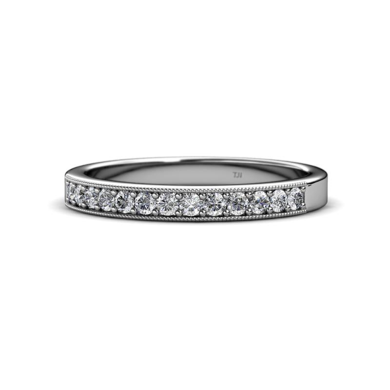 Janice 2.00 mm Round Lab Grown Diamond 13 Stone Wedding Band 