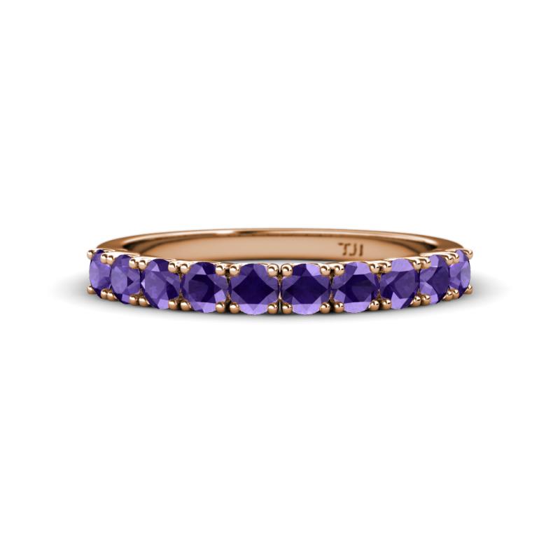 Emlynn 3.00 mm Iolite 10 Stone Wedding Band 