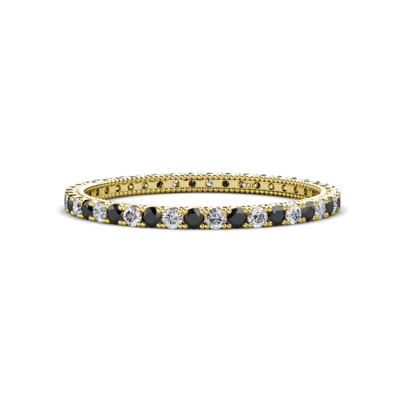 Ellen 1.70 mm Black and White Lab Grown Diamond Eternity Band 