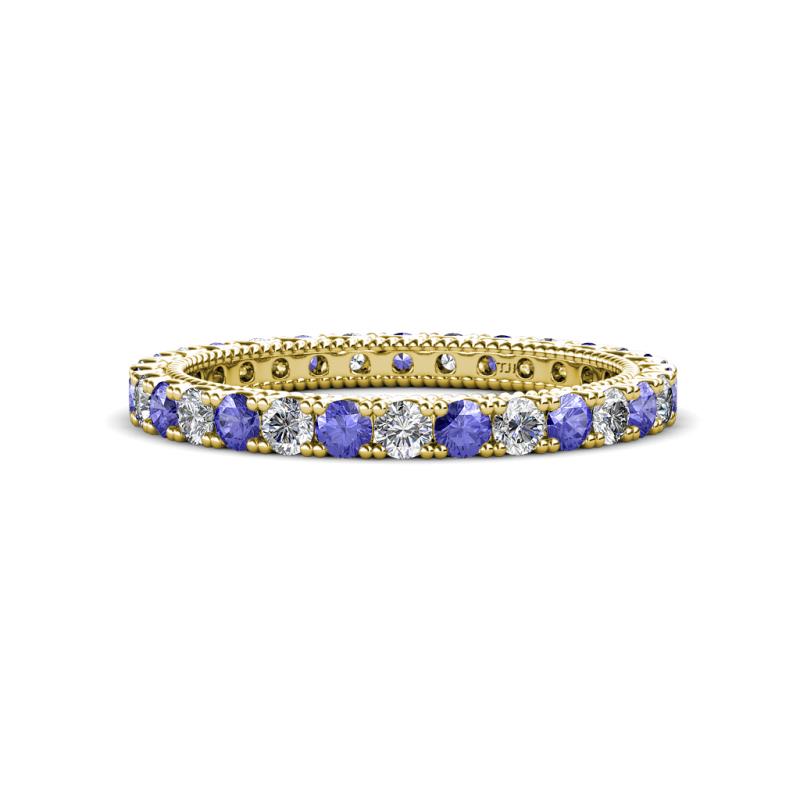 Ellen 2.40 mm Tanzanite and Lab Grown Diamond Eternity Band 