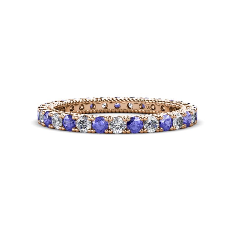 Ellen 2.40 mm Tanzanite and Lab Grown Diamond Eternity Band 