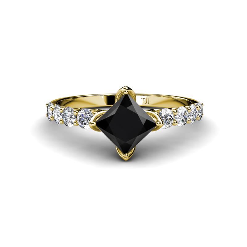 Alicia 2.02 ctw Black Diamond and Lab Grown Diamond Engagement Ring 