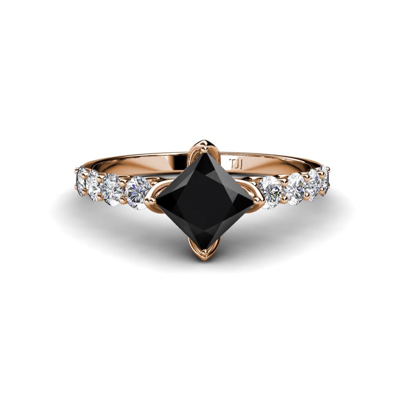 Alicia 2.02 ctw Black Diamond and Lab Grown Diamond Engagement Ring 
