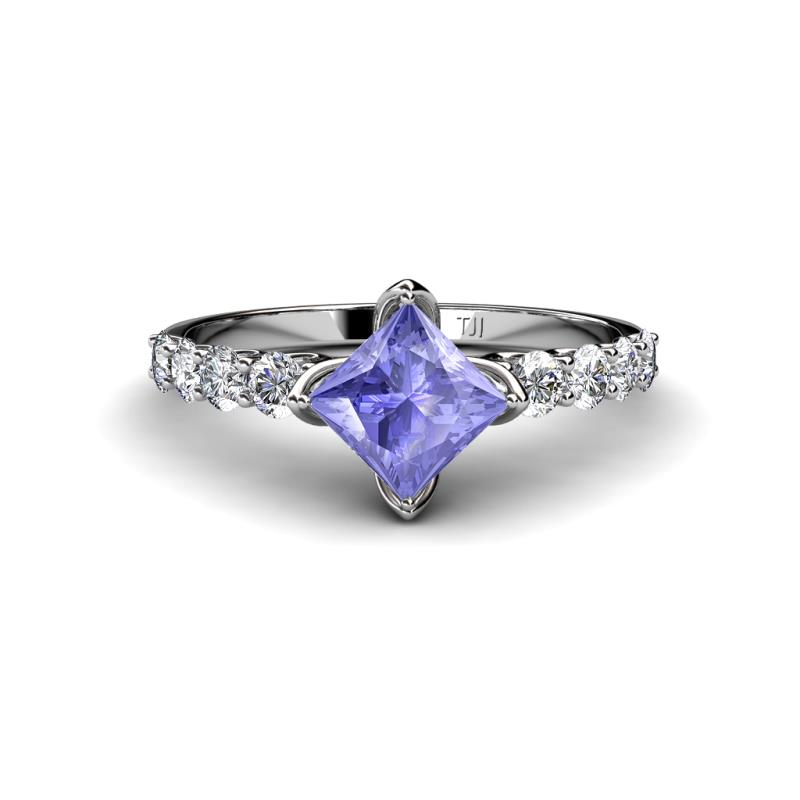 Alicia 1.62 ctw Tanzanite and Lab Grown Diamond Engagement Ring 