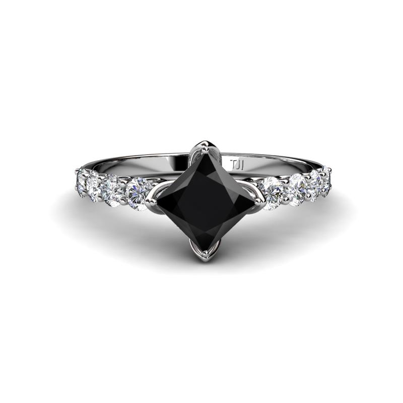 Alicia 2.02 ctw Black Diamond and Lab Grown Diamond Engagement Ring 