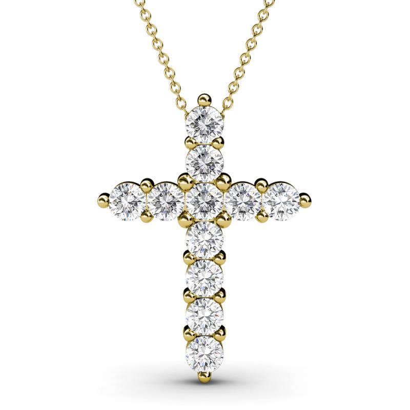 Abella Lab Grown Diamond Cross Pendant 