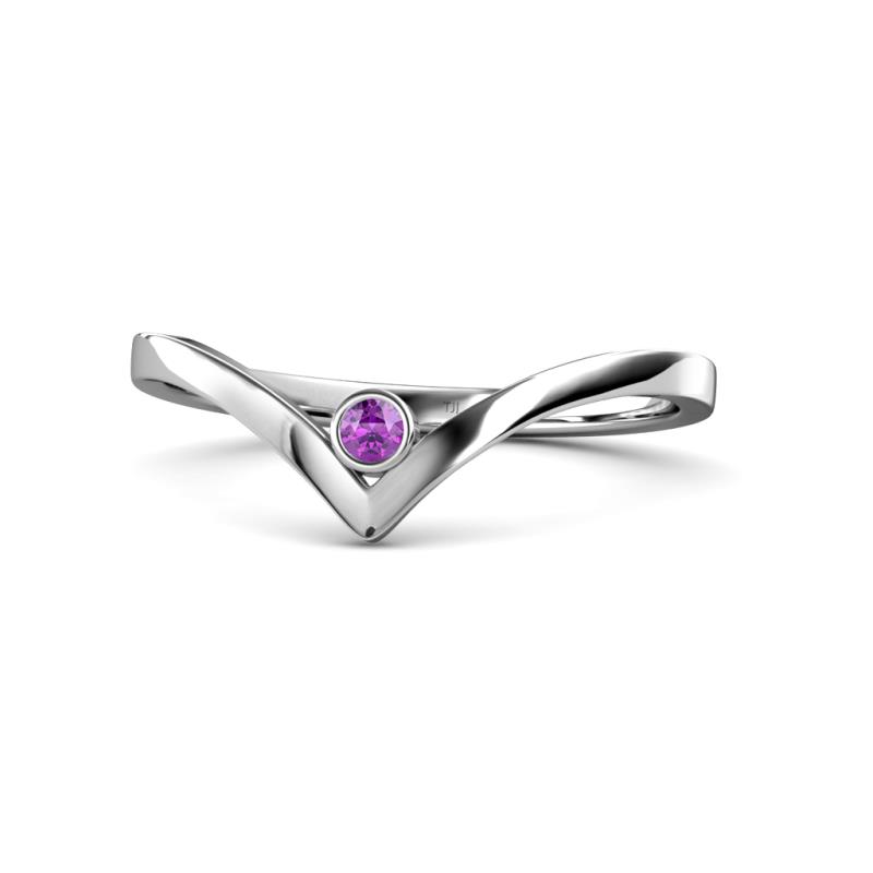 Shana Bold Solitaire Round Amethyst 